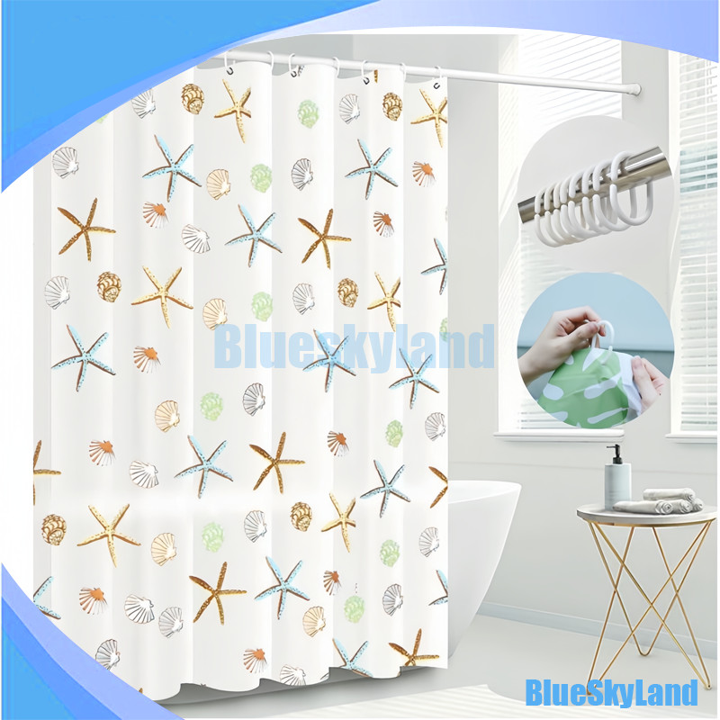 Tirai Kamar Mandi Bahan Tebal / Shower Curtain 180 x 180cm / Tirai Kamar Mandi Bahan Tebal / Tirai K