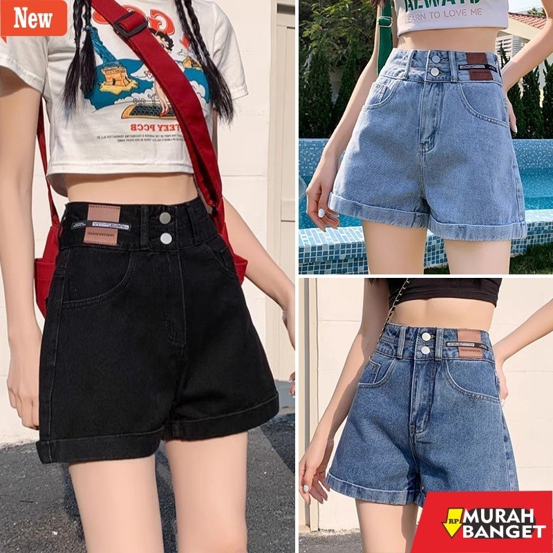 Celana pendek denim wanita- < elegan.girl > celana jeans pendek wanita hot pants wanita jumbo short 