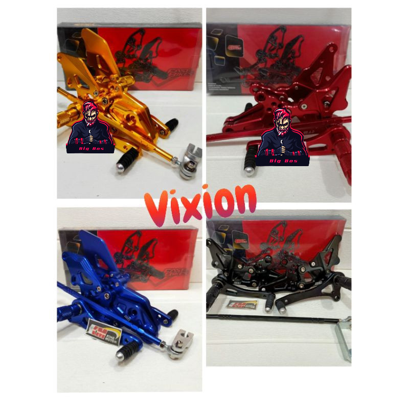 Underbone Footstep Underbon Vixion New Old All Vixion Step Set Depan Kiri Kanan Full CNC Best Qualit