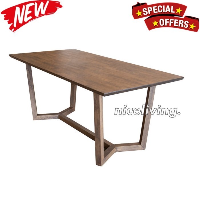 Meja cafe kayu jati terbaru meja makan minimalis terbaik - 120cm x 80cm Indonesian Furniture