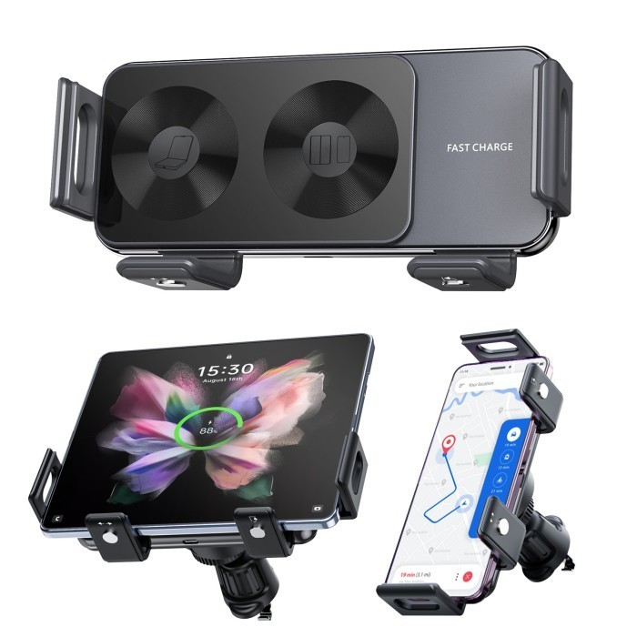 Fast Samsung Galaxy Z Fold Flip 5 4 3 2 Wireless Charging Car Charger