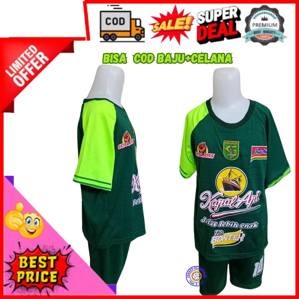 Jersey Bola Persebaya Anak Jersey Bola Persebaya Setelan Persebaya 2025 Jersey Kids Jersey Bonek