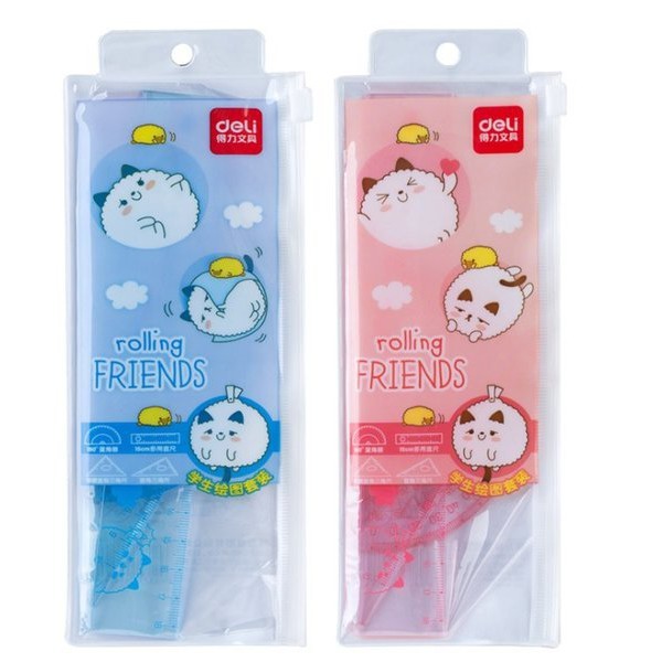 

PENGGARIS MISTAR RULER SET DELI 9619 FANCY LUCU MOTIF