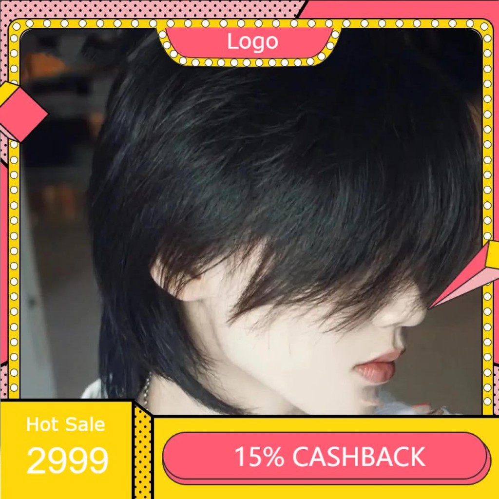 dfadfa COD-Rambut model rambut akhir serigala pria model rambut merah dengan model rambut model pria