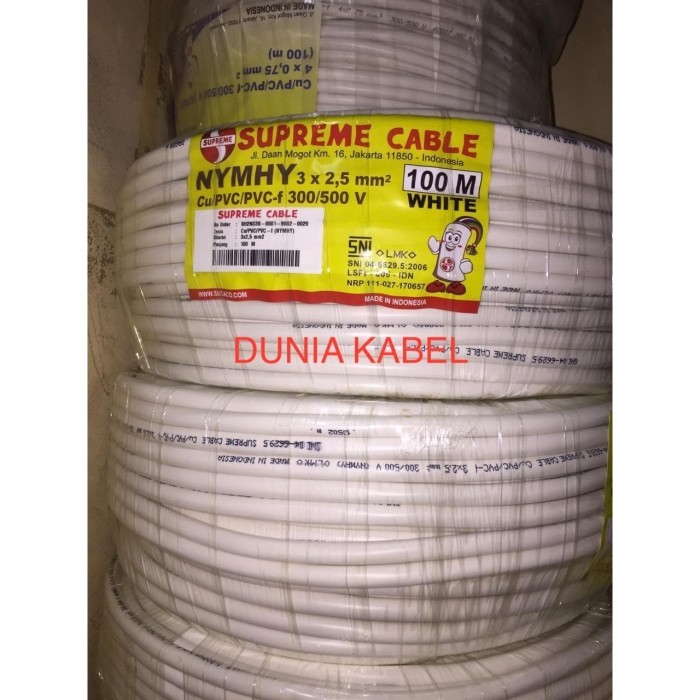 Kabel Serabut /NYMHY Supreme 3x2.5 3x2,5 3 x 2.5 3 x 2,5 @100meter
