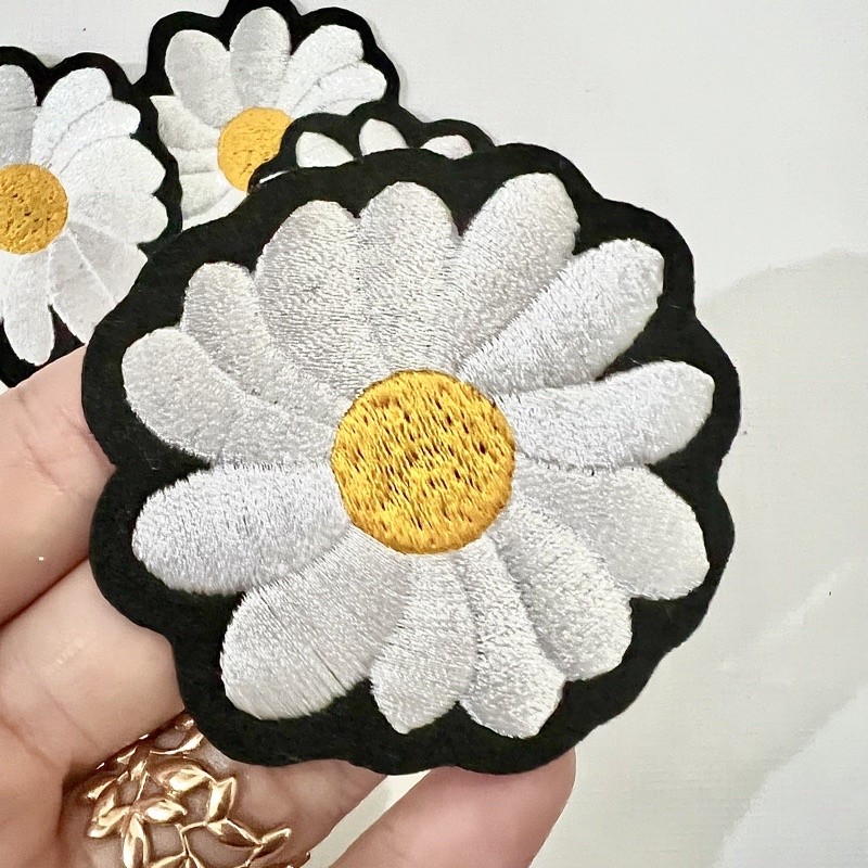 Bordir Patch Flower, Bunga Daisy