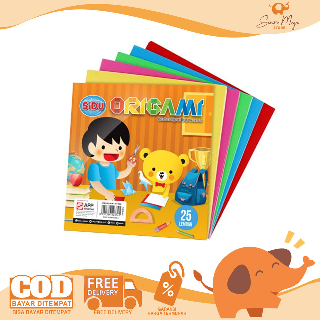 

SIDU Sinar Dunia Origami 140 x 140 mm/ Kertas Lipat Warna 14 x 14 cm