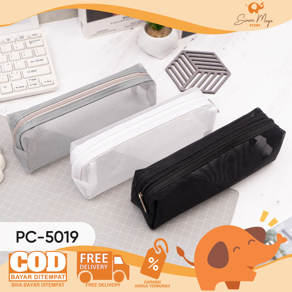 

Joyko Pencil Case PC-5019 Monochrome / Kotak Tempat Pensil Alat Tulis Jaring Murah