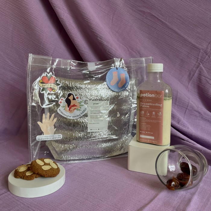 

[New]Promo Hampers Newborn Baby Gift - Almond Milk + Breastfeeding cookies - Paket A
