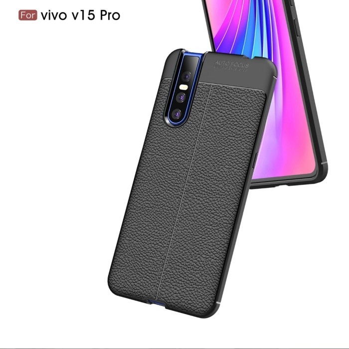 CASE VIVO V15 PRO CASE AUTOFOCUS CARBON LEATHER CASE ORIGINAL #SNWAUKL
