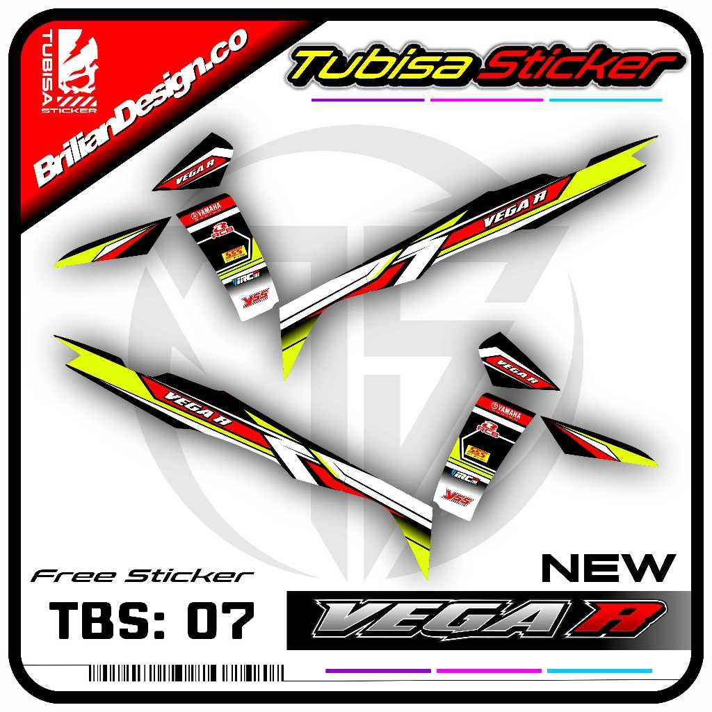 Sticker Striping Variasi New Vega R - Stiker Striping Motor New Vega R