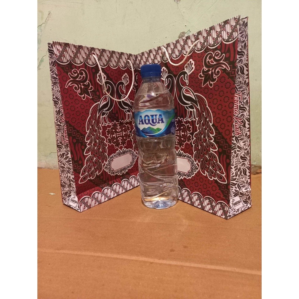 

50 PCS PAPPER BAG BESAR UKURAN 28X22X7 CM TALI BESAR//COD