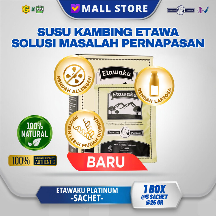 

Etawaku Platinum Susu Kambing Etawa Solusi Masalah Pernapasan Kesehatan Paru-Paru dan Persendian Secara Alami - 1BOX SACHET