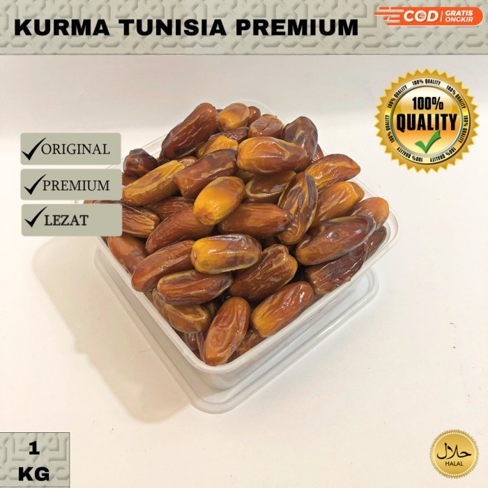 

Kurma Tunisia Madu 1 Kg Original Best Premium / kurma original/arab