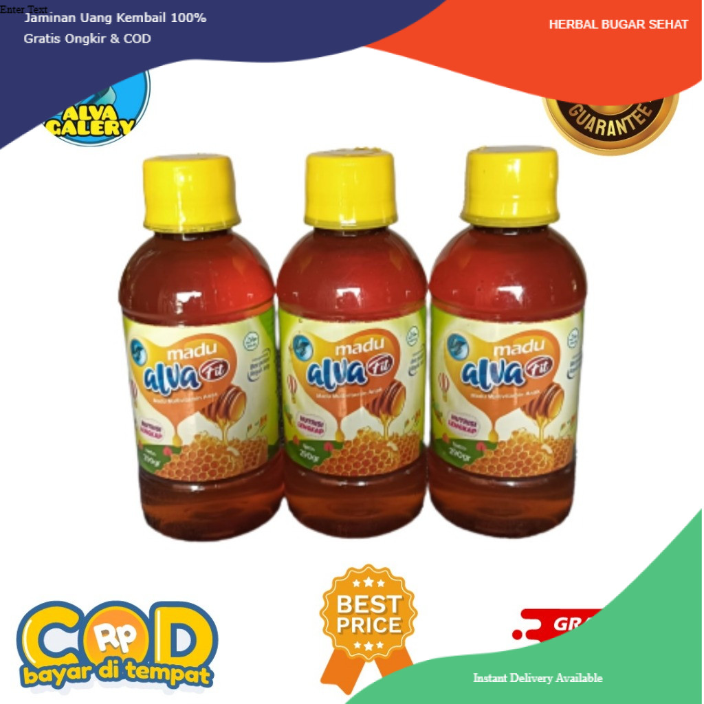 

herbal bugar sehat Madu Alva Fit nafsu makan anak 290gr