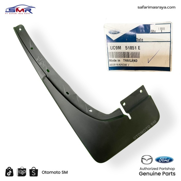 Mudflap Karpet Lumpur Depan Kiri Ford Ranger 2.2 Original UC9M51851E/AB3916A263AF berkualitas