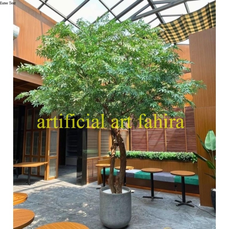 Pohon artificial Dekorasi Maple Hijau Custom