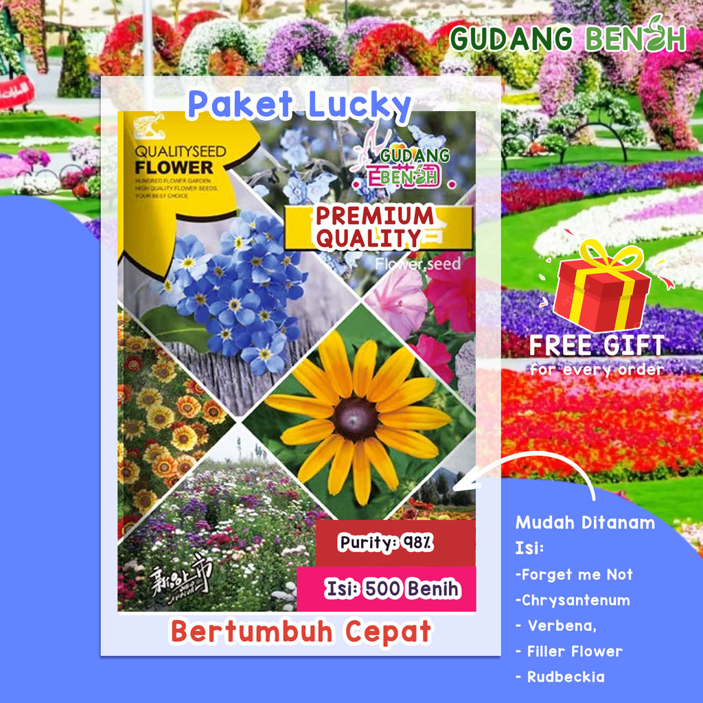 Paket Benih Bunga / Benih Bunga Musim Panas / Paket Bibit / Benih Bunga Hias