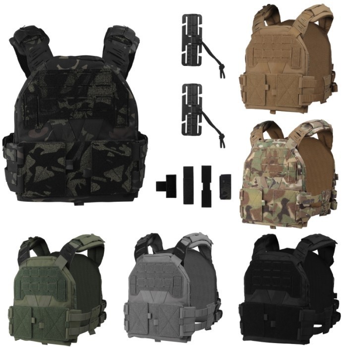 Rompi Tactical Vest Plate Carrier Fast Release Model Zero untuk Airsoft AEG GBBR WGB