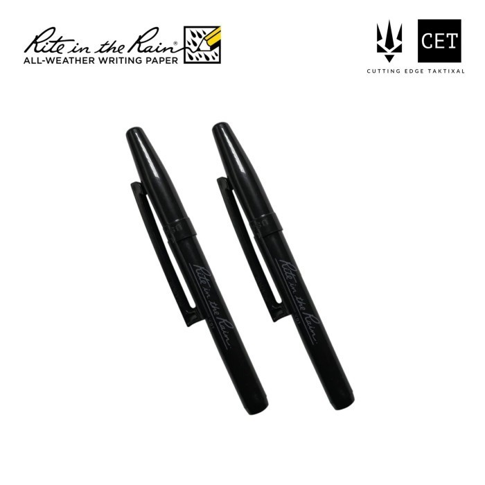 

Rite in the Rain BK91 EDC Pocket Pen Isi 2 Pulpen Tahan Air - Black