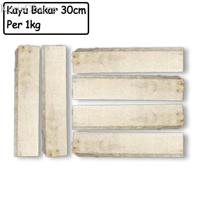 

Kayu Bakar BBQ 1kg Cacah Albasia 30 cm murah