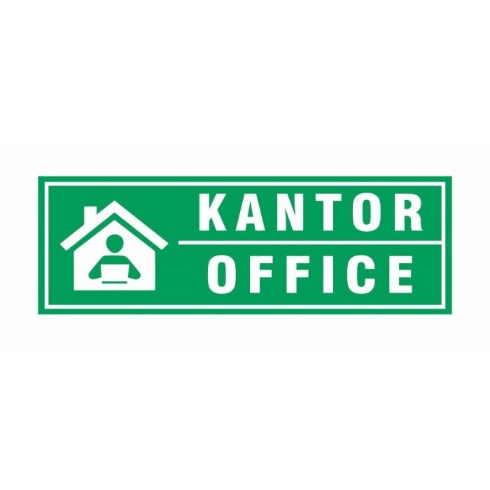 

SIGN STIKER KANTOR/OFFICE Uk. 30x10 cm RAMBU K3