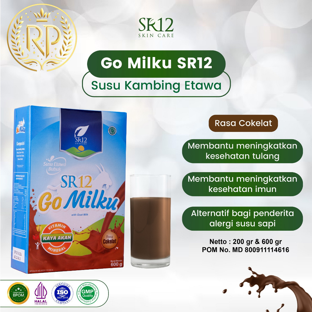 

SUSU GO MILKU SR12 ETAWA RASA COKELAT / SUSU GOMILKU / SUSU ETAWA KUALITAS PREMIUM / GOAT MILK BUBUK