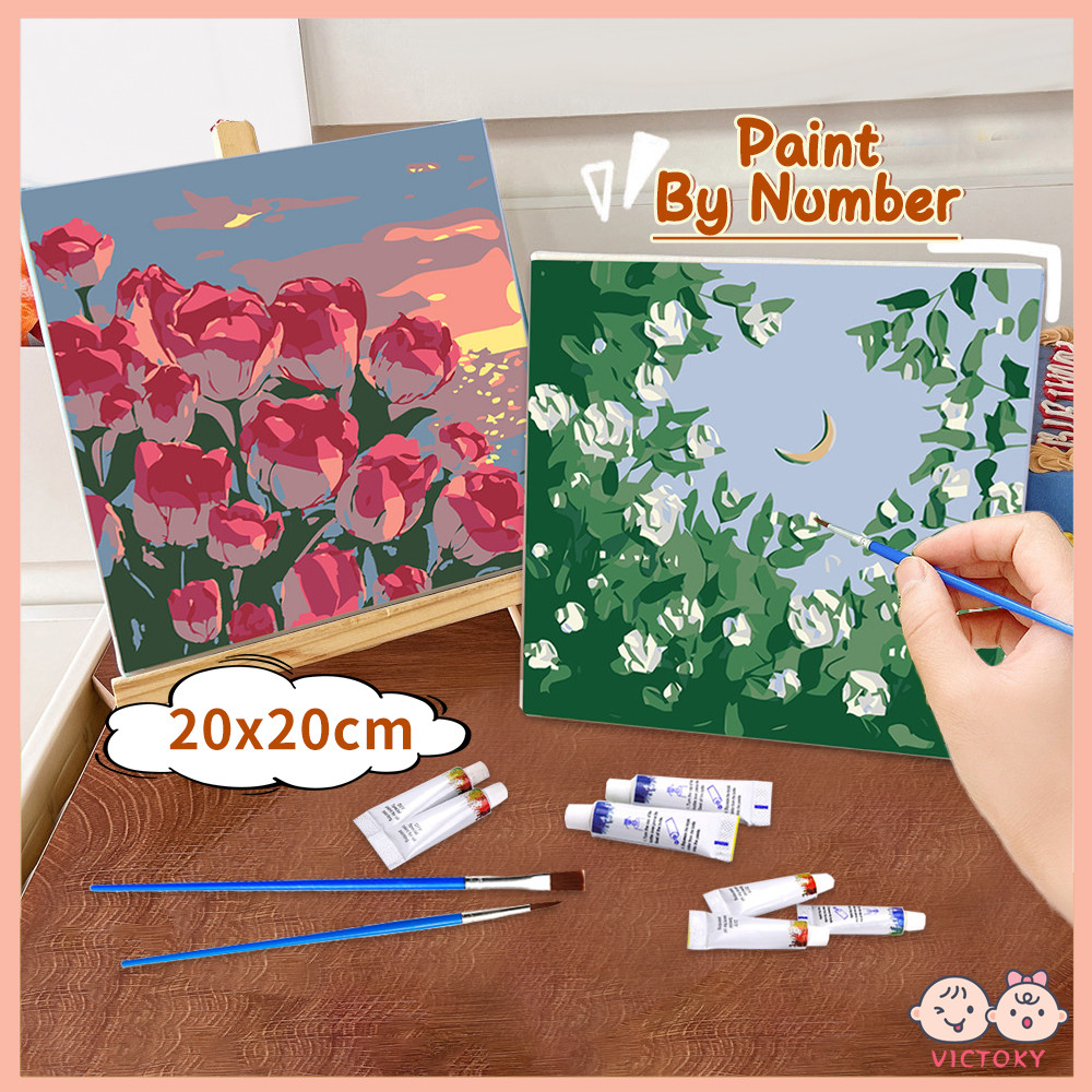 

VICTOKY DIY Painting Kit Landscape Series / Paint By Number 20x20cm