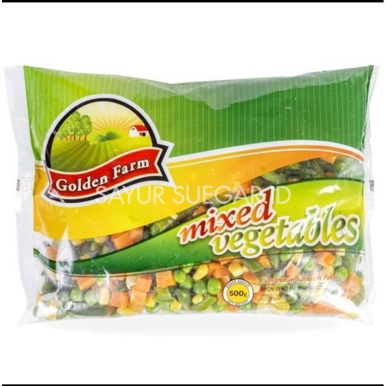 

mix vegetable golden farm 500 gram
