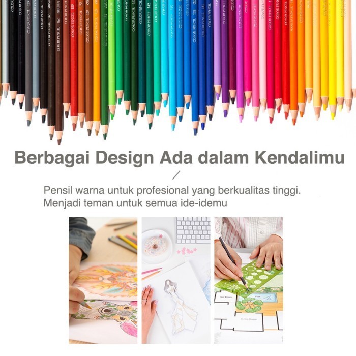 

PROMO!! -Deli Pensil Warna Minyak/Oil Pencil Color High-Grade 72 Warna - 6568
