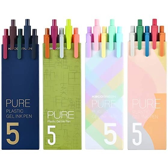 

PROMO!! -Xiaomi Mi Pen Kaco 5pcs set Colourfull ink Gel pen / Xiaomi Mijia ORI