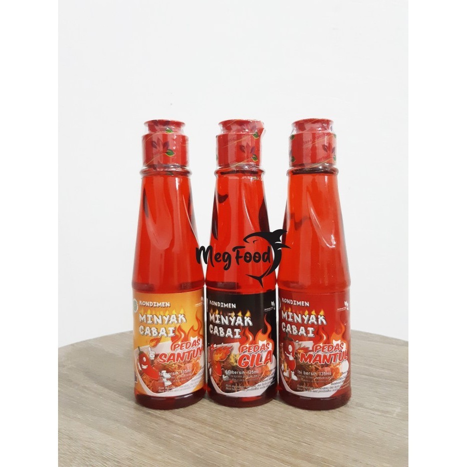 

Kondimen Minyak Cabai | Pedas Gila | Santuy | Mantul 135 ml