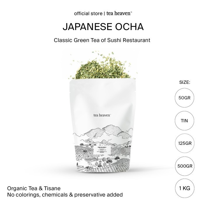 

Teh Hijau Jepang 1kg Japanese Green Tea Sencha Ocha Premium - 125gr