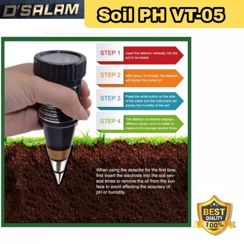 yj56j Ph Tanah - Soil ph VT 05 - Soil moisture alat pengukur Ph Tanah
