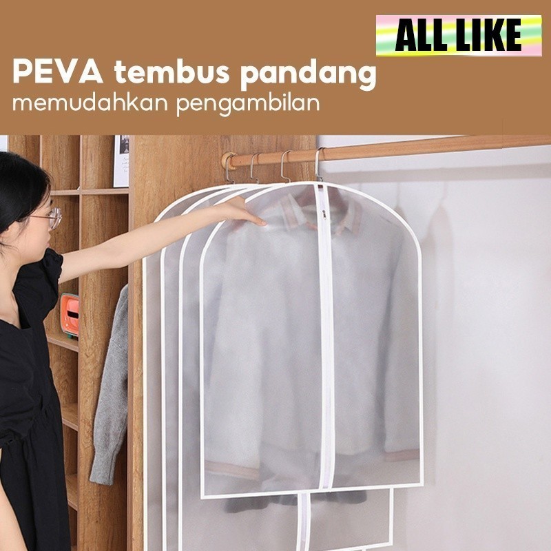 【ALL Like】 Plastik Gantungan Baju / Plastik Jas Gantung / Penutup Anti Debu Gantungan Baju
