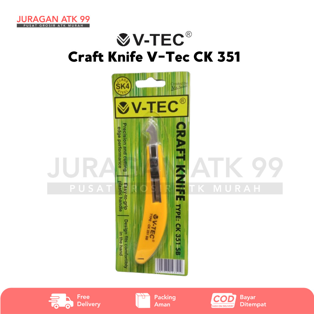 

Craft Knife V-Tec CK 351 SB Pisau Kerajinan/Ukir V-Tec CK 351 SB