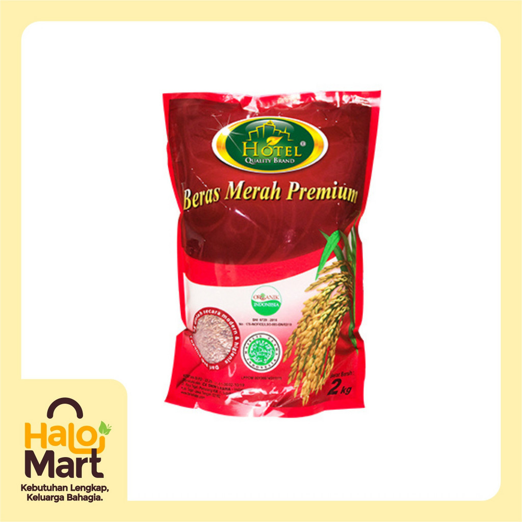 

Beras Hotel Merah Organik Premium 2kg
