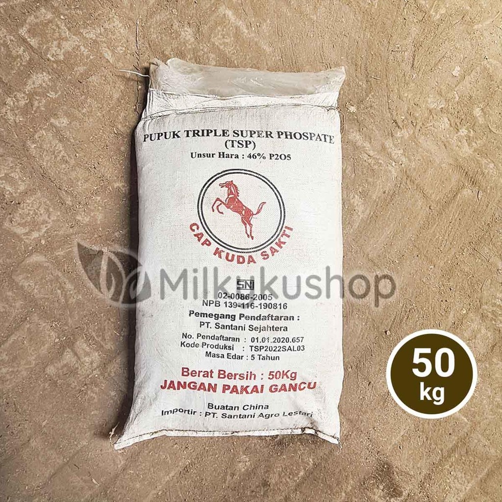 PUPUK SANTANI CAP KUDA SAKTI TSP 50 KG KP VIA CARGO