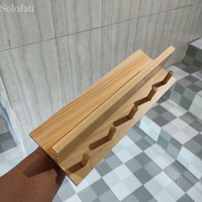 

Tempat Kunci dowel / Gantungan Kunci / Rak Kayu Serbaguna / Rak Kunci - dwel ntral 30cm murah