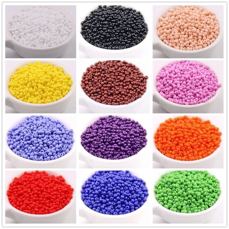 [ 20 Gram ] Manik - Manik Mote Pasir 6/0 4mm Bahan Kerajinan DIY Part 2 Manik Import Murah