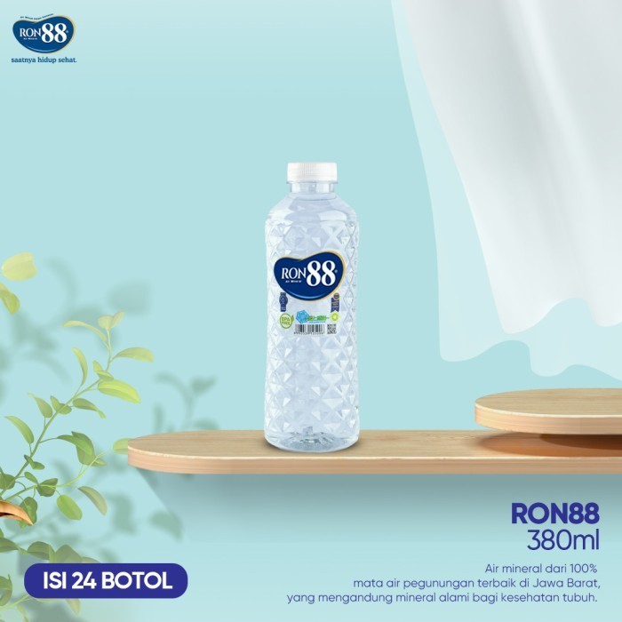 

Ron88 380ml / Ron 88 Air Minum Mineral Botol 380ml, 1 dus = 24 botol