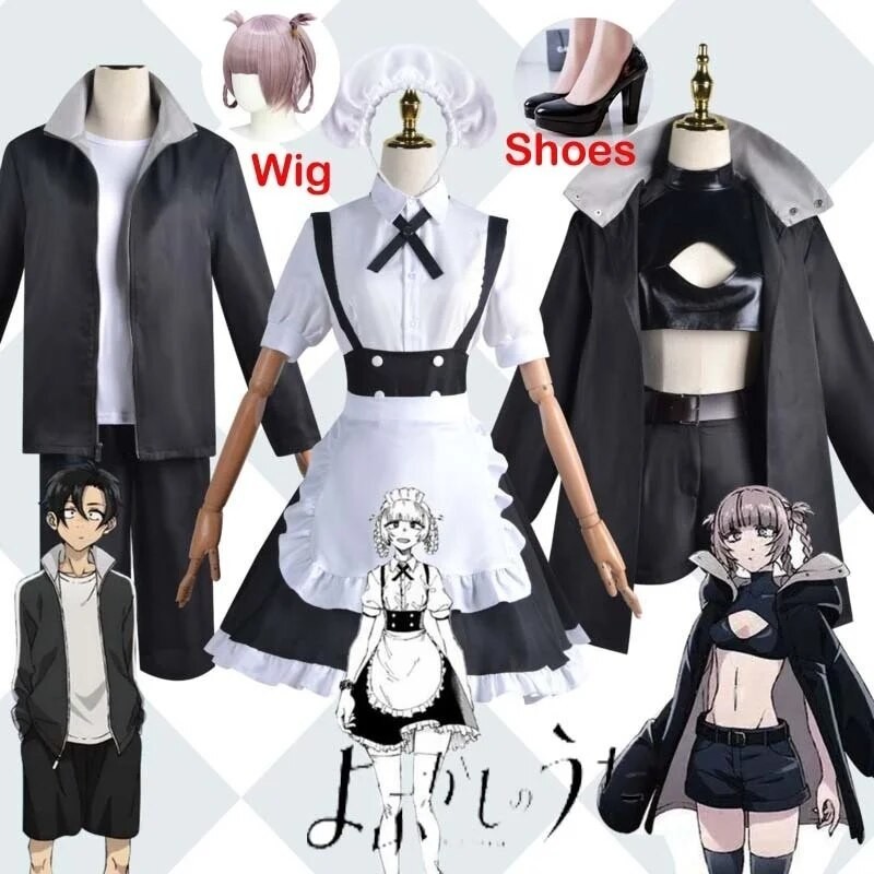 PREORDER call of the night cosplay Nanakusa Nazuna anko Wigs anime nurse Yamori Kou jacket yofukashi