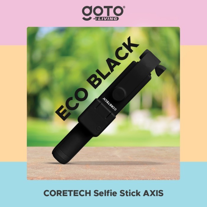 Coretech Axis Tr Tongsis Bluetooth Remot Selfie Stick LED  - ECO PINK