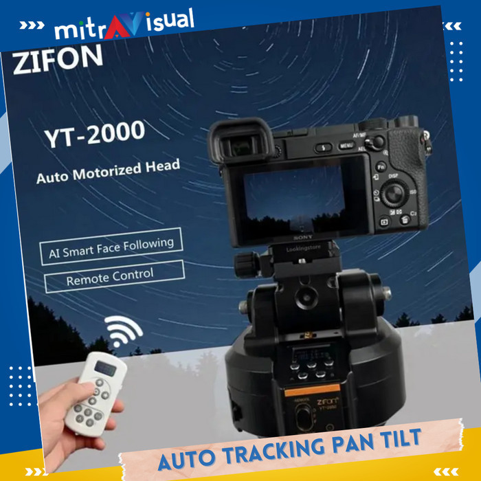 ZIFON YT-2000 Remote Pan Tilt Head Motorized Auto Tracking Camera
