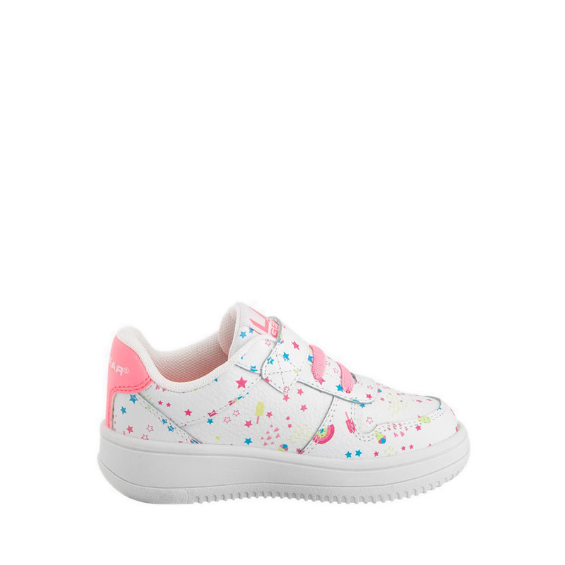 Payless LA Gear Childrens Dash Court Printed Sneakers - White_10