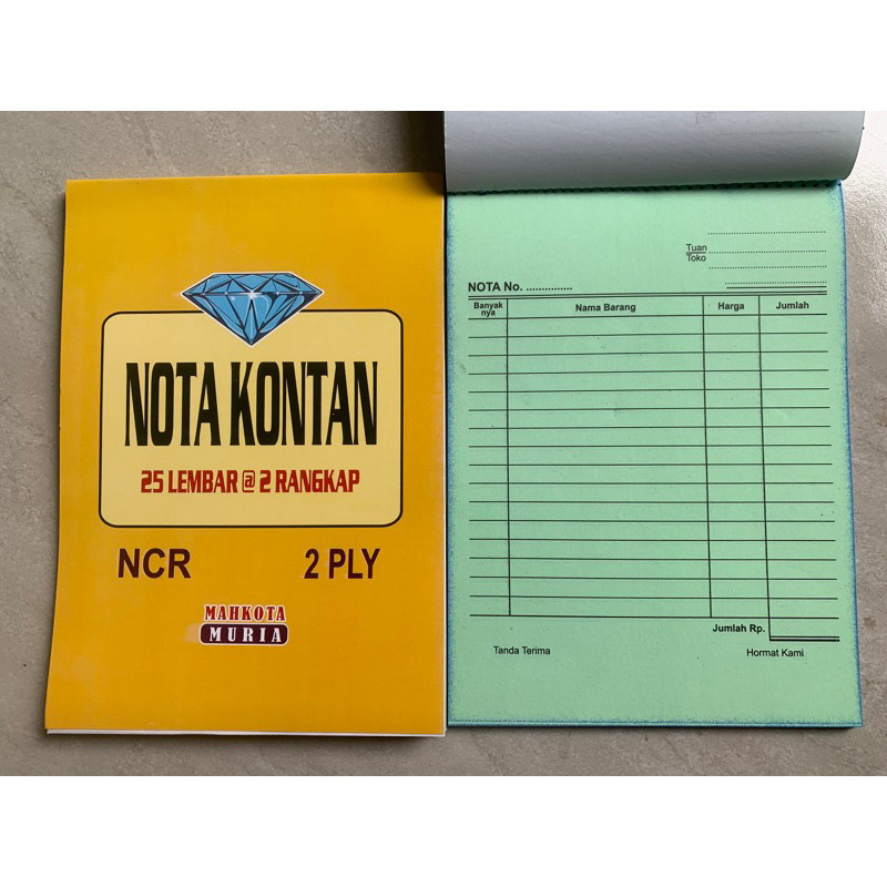 

Nota Kontan Besar 2 ply, Nota NCR