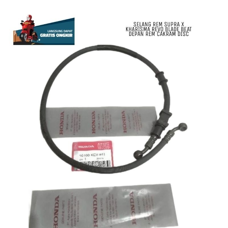 KABEL SELANG REM CAKRAM DEPAN BEAT SUPRA X KHARISMA REVO BLADE BEAT DEPAN REM CAKRAM DISC KEV
