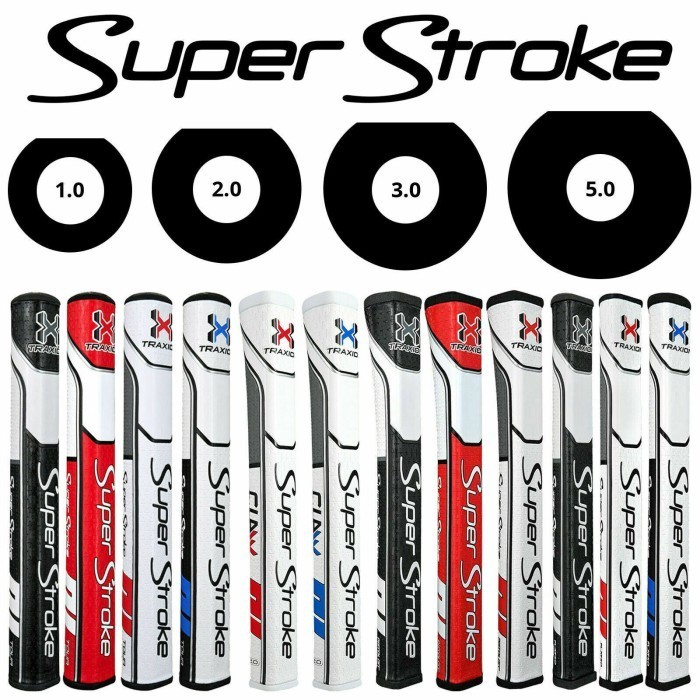 SUPER STROKE Traxion Tour Grip Putter Golf 1.0 2.0 3.0 5.0 - Grip Golf