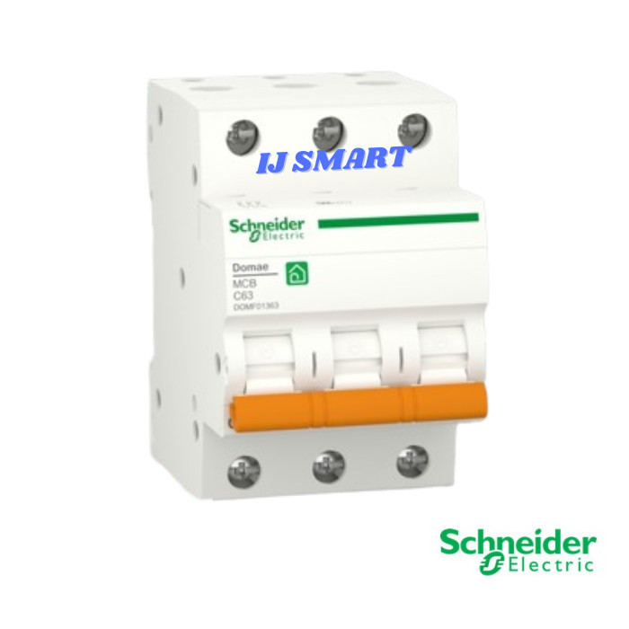 MCB Domae Schneider 3 Phase/Pole 6kA 63 Ampere