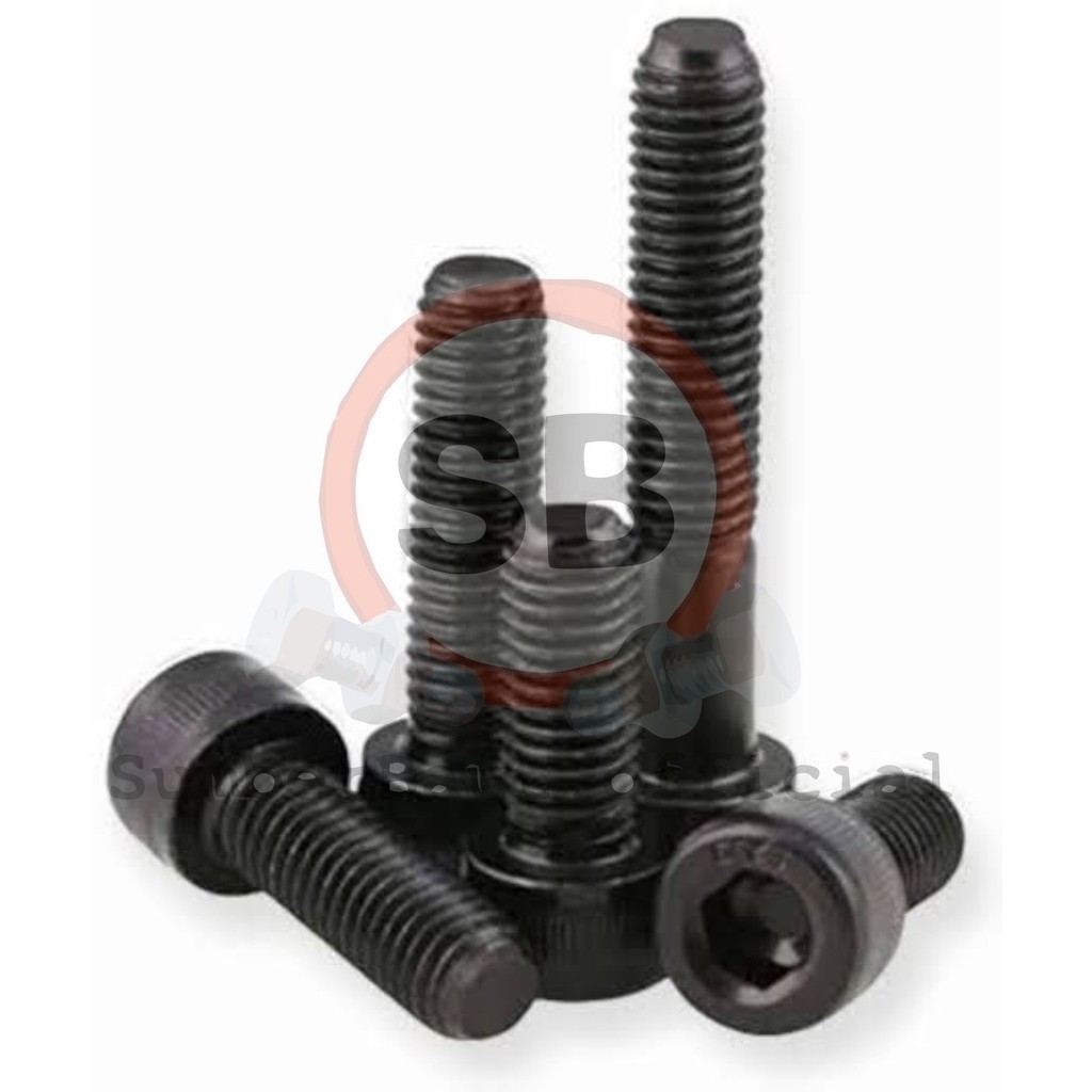 M6x100 Baut L Baja Hitam Socket Head Kunci L 6x100
